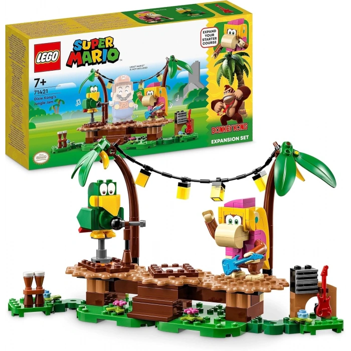 LEGO Super Mario Dixie Kong’un Orman Konseri Ek Macera Seti 71421 Oyuncak Yapım Seti (174 Parça)