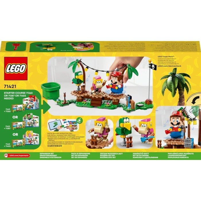 LEGO Super Mario Dixie Kong’un Orman Konseri Ek Macera Seti 71421 Oyuncak Yapım Seti (174 Parça)