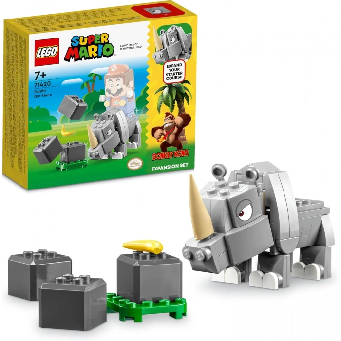 LEGO Super Mario Gergedan Rambi Ek Macera Seti 71420 (106 Parça)