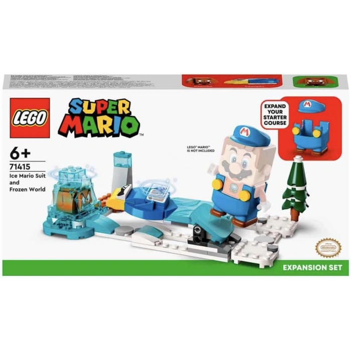 LEGO® Super Mario™ Ice Mario Kostümü ve Donmuş Dünya Ek Macera Seti 71415-6 Yaş ve Üzeri Çocuklar için Yaratıcı Oyuncak Yapım Seti (105 Parça)