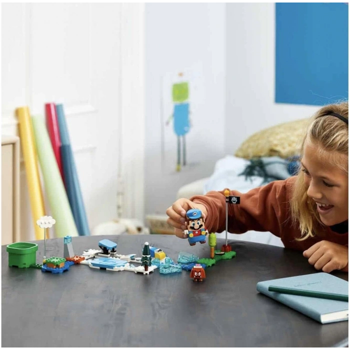 LEGO® Super Mario™ Ice Mario Kostümü ve Donmuş Dünya Ek Macera Seti 71415-6 Yaş ve Üzeri Çocuklar için Yaratıcı Oyuncak Yapım Seti (105 Parça)