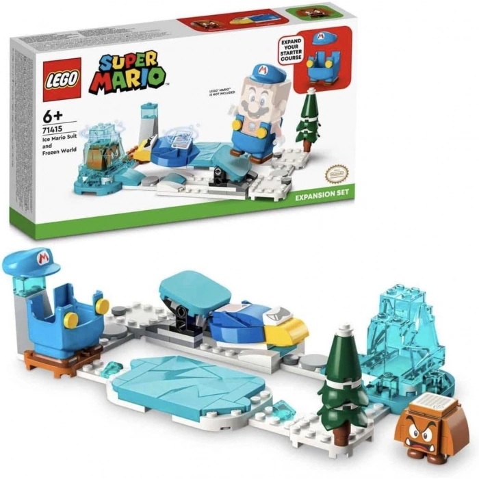 LEGO® Super Mario™ Ice Mario Kostümü ve Donmuş Dünya Ek Macera Seti 71415-6 Yaş ve Üzeri Çocuklar için Yaratıcı Oyuncak Yapım Seti (105 Parça)