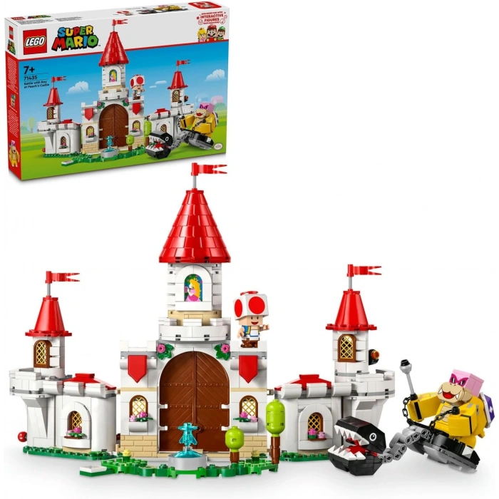 LEGO Super Mario Peach’in Kalesinde Roy ile Savaş 71435-7 Yaş ve Üzeri Çocuklar için Nintendo Karakteri İçeren Yaratıcı Oyuncak Yapım Seti (738 Parça)