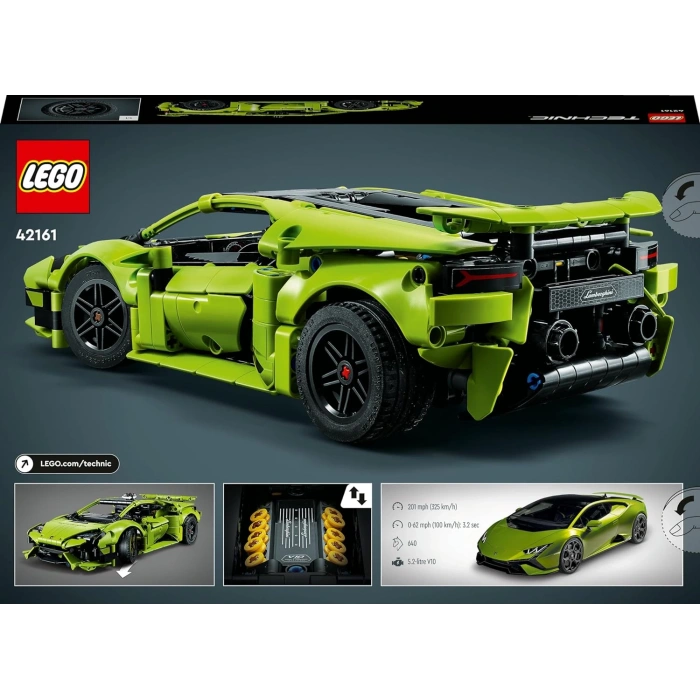 LEGO Technic Lamborghini Huracán Tecnica 42161 Oyuncak Yapım Seti (806 Parça)