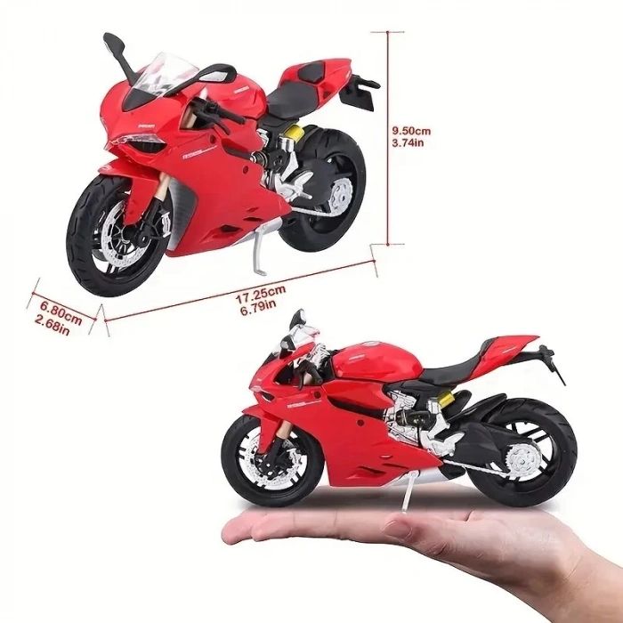 Maisto 1:12 Ölçekli Ducati 1199 Panigale Motosiklet Modeli