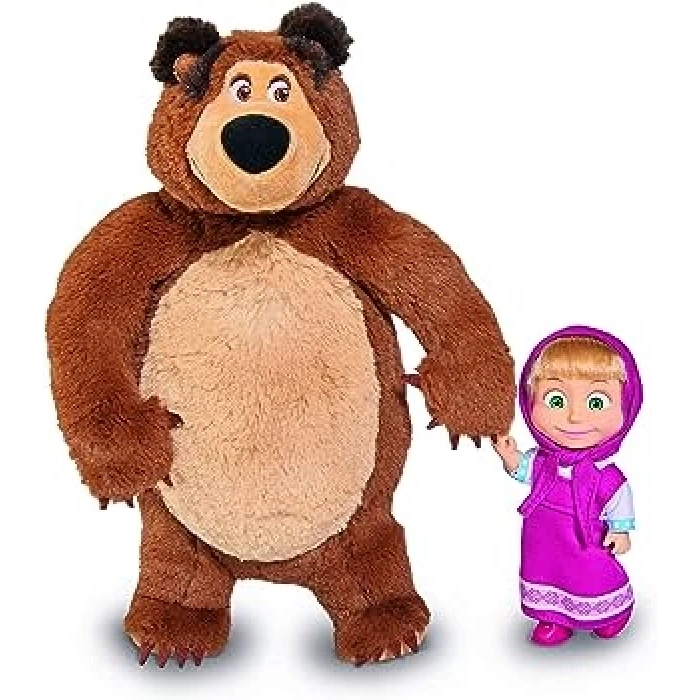 Maşa ile Koca Ayı - Masha and the Bear Masha Doll 12cm and Bear 25cm
