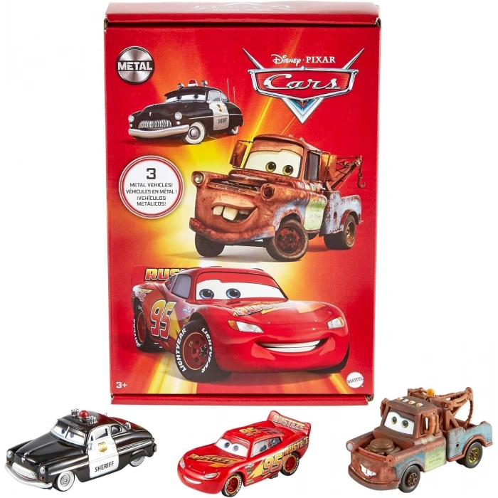 Mattel Disney Pixar Cars Metal 3 lü Set HBW14