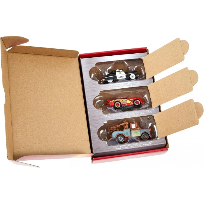 Mattel Disney Pixar Cars Metal 3 lü Set HBW14