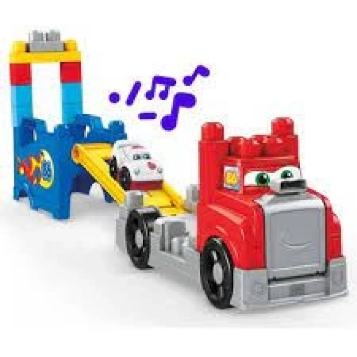Mega Bloks Araç ve Tır Oyun Seti, 1-5 Yaş Arası Çocuklar İçin, 16 Parçadan Oluşan Blok Oyuncakları FVJ01