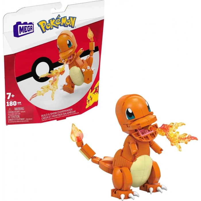 MEGA Pokémon Yap ve Oyna Figürler, Charmander 7 yaş ve üzeri GKY96