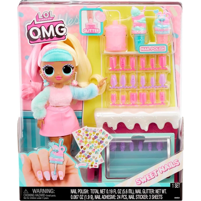 MGAE L.O.L. Surprise Sweet Nails Omg Candylicious Sprinkles Tatlı Dükkanı, Oyuncak