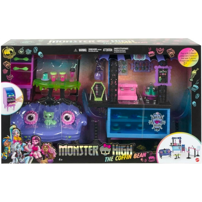 Monster High Coffin Bean Restoran Oyun Seti, 4 yaş ve üzeri, HHK65