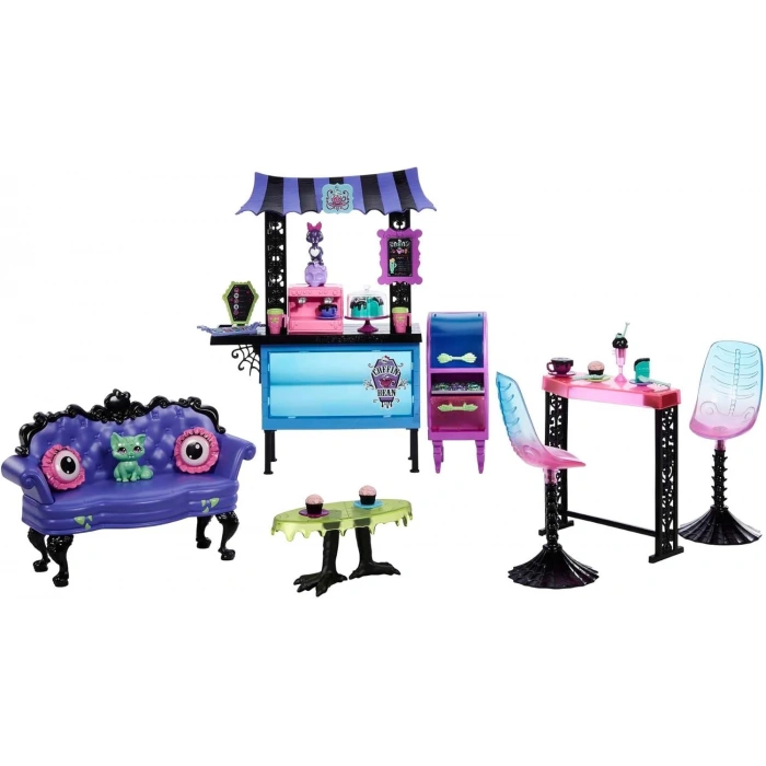 Monster High Coffin Bean Restoran Oyun Seti, 4 yaş ve üzeri, HHK65