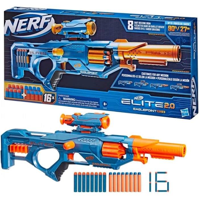 Nerf Elite 2.0 Eaglepoint RD-8 Dart Tabancası F0423