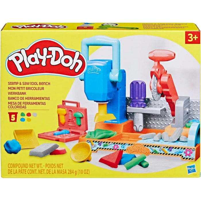 Play-Doh Damga ve Testereli Alet Tezgahı Oyun Seti F9141