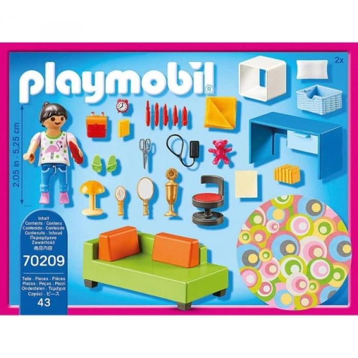 Playmobil 70209 Childrens Room With Sofa Bed