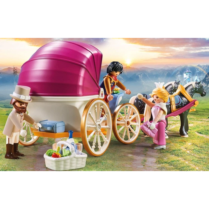 Playmobil 70449 At Arabalı Prenses, prensler ve prensesler için büyülü dünya, eğlenceli, yaratıcı rol yapma, oyun seti, 4 yaş ve üzeri çocuklar için uygundur