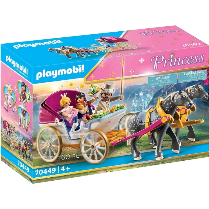 Playmobil 70449 At Arabalı Prenses, prensler ve prensesler için büyülü dünya, eğlenceli, yaratıcı rol yapma, oyun seti, 4 yaş ve üzeri çocuklar için uygundur