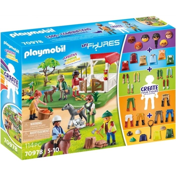 Playmobil 70978 Figürlerim: At Çiftliği, koleksiyon ürünleri karışımı ve eşleştirme figürleri, eğlenceli yaratıcı rol yapma, oyun setleri 4 yaş ve üzeri çocuklar için uygundur