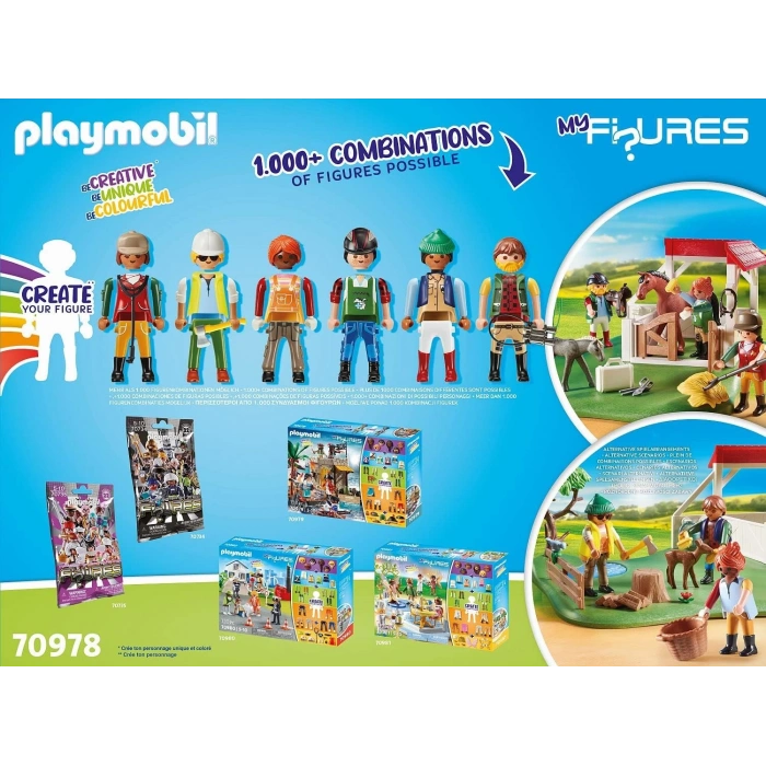 Playmobil 70978 Figürlerim: At Çiftliği, koleksiyon ürünleri karışımı ve eşleştirme figürleri, eğlenceli yaratıcı rol yapma, oyun setleri 4 yaş ve üzeri çocuklar için uygundur