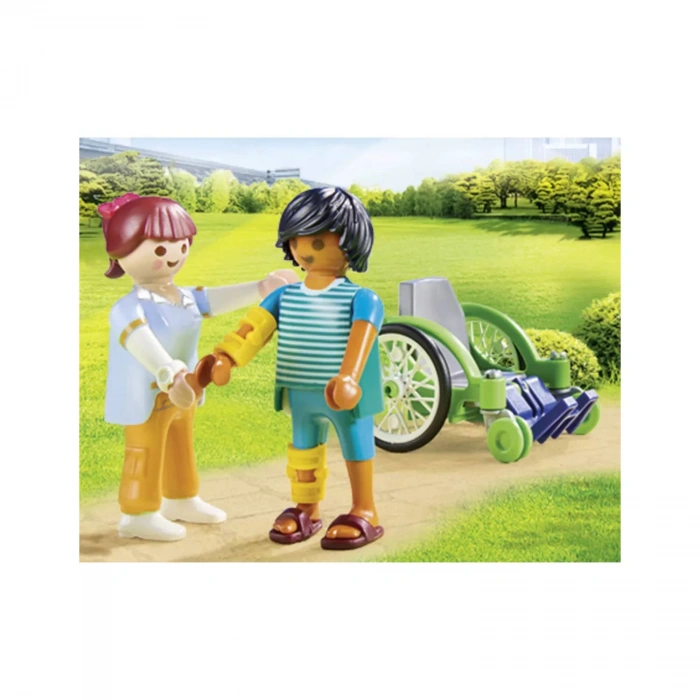 Playmobil City Life 70193 Tekerlekli Sandalyedeki Hasta, Yaşlar 4 ve Üzeri