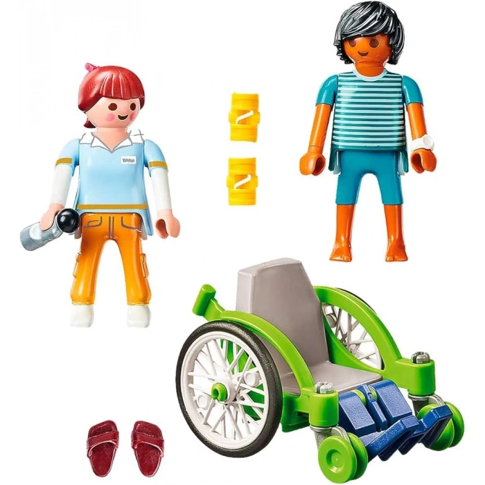 Playmobil City Life 70193 Tekerlekli Sandalyedeki Hasta, Yaşlar 4 ve Üzeri