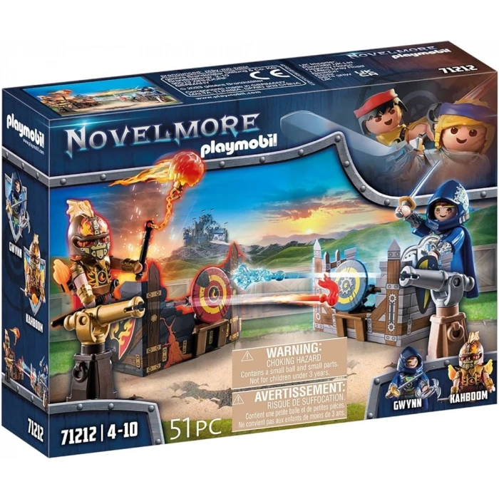 PLAYMOBIL Novelmore 71212 Novelmore ve Burnham Raiders - Düello, 4 yaşından büyük çocuklar için oyuncak