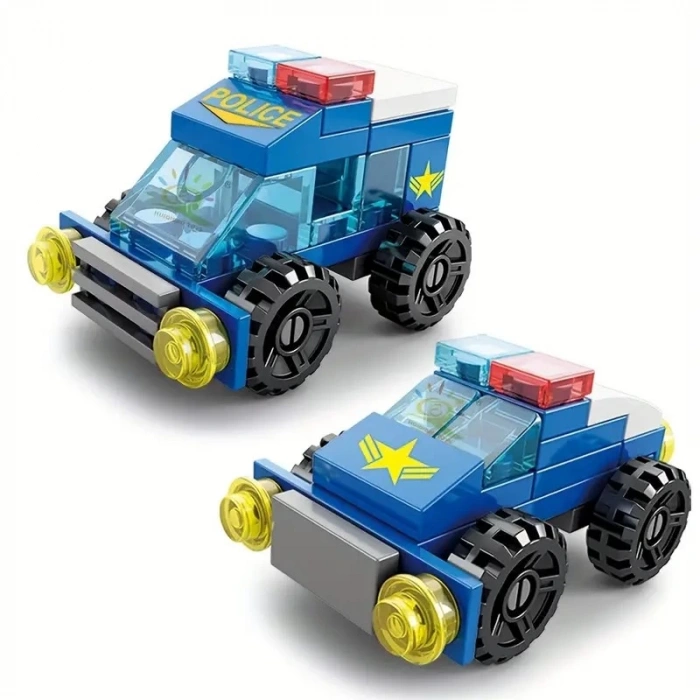 Polis Merkezi 3D BULDING BLOCKS 147 Parça 6+ YAŞ Polis Araçları Eğitici Bloklar Hediye