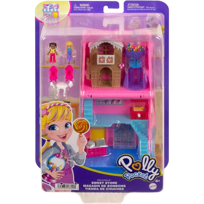 Polly Pocket Pollyville Şeker Dükkanı Oyun Seti HNB03