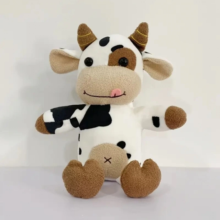 Sevimli 30 cm Karikatür İnek Peluş Oyuncak Çocuklar ve Gençler için hediye
