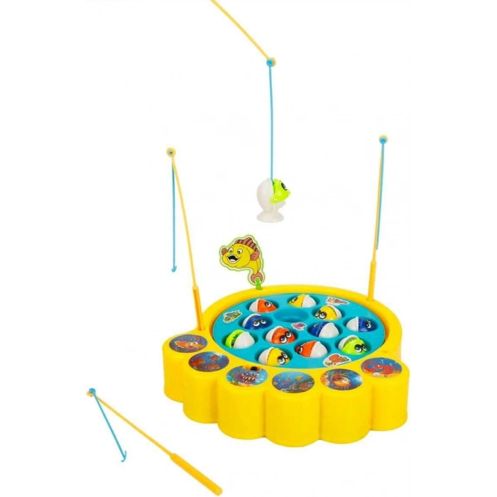 Sunman Sun-Rst-Svb-Balik Olta Tutma Oyun Seti Dönen Mekanizma 18Prç.Sesli B/O Kutulu