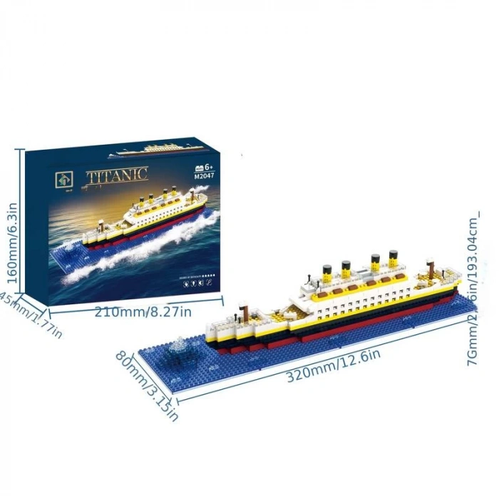 Titanic 3D Lego BULDING BLOCKS 609 Parça 12+ YAŞ Puzzle Tekne Gemi Hediye