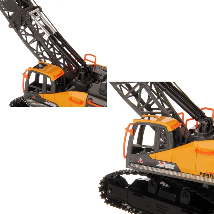 Uzaktan Kumandalı 40 MHz Tam Fonksiyonlu Rc İş Araçı Kule Vinç Led Işıklı ve Hareketli