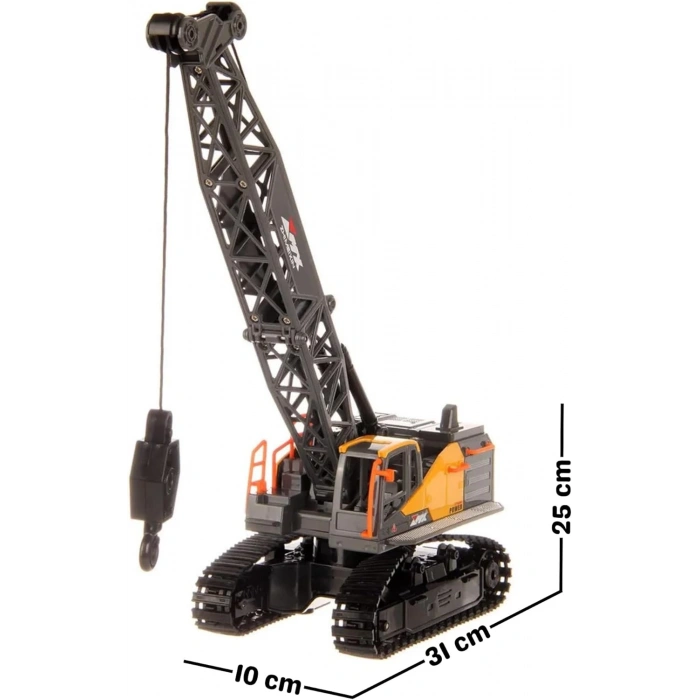 Uzaktan Kumandalı 40 MHz Tam Fonksiyonlu Rc İş Araçı Kule Vinç Led Işıklı ve Hareketli