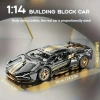 1300+ Parça 1:14 BUILDING BLOKS Spor Araba Yapı Blokları Seti 3D Montaj Modeli Kiti, Gençler & Yetişkinler İçin Mükemmel Hediye 14+ yaş