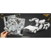 3D Metal Puzzle Bulmaca Geleceğe Dönüş Delorean Zaman Makinesi Araba Modeli Yapı Seti