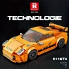Technic Spor Araba Sarı Ferrari 3D Lego BUILDING BLOCKS 318 Parça 14+ YAŞ Puzzle Araba Hediye