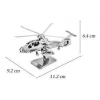 ABD KOMANCİ HELİKOPTER 3D Metal Maket Bulmaca Puzzle modeli kitleri DIY 14+ Yaş 55+ parça