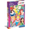 Clementoni  2x20 Parça Puzzle  Princess 24766