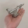 DIY 3D Metal Puzzle Bulmaca Air Force J-10B Savaş Uçak 43 Parça 14+ yaş üstü Hediyelik model