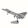 DIY 3D Metal Puzzle Bulmaca Air Force J-10B Savaş Uçak 43 Parça 14+ yaş üstü Hediyelik model