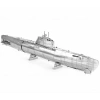 DIY 3D Metal Puzzle Bulmaca Alman Denizaltı U-Boat Type XXI Hediyelik Maket