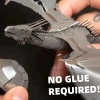 DIY 3D Metal Puzzle Bulmaca Ejderha Model Seti 14+ yaş üstü Hediyelik model