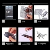 DIY 3D Metal Puzzle Bulmaca Newpiort 17 Fighter Uçak 46 Parça 14+ yaş üstü Hediyelik