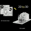 DIY 3D Metal Puzzle Bulmaca Roma Tapınağı Model Seti 14+ yaş üstü Hediyelik model