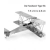 DIY 3D Metal Puzzle Tiger Moht Uçak 82 Hediyelik Maket 14+yaş