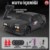 BMW E30 Drift Araba 4x4 Uzaktan Kumandalı Araba 2.4GHz Şarjlı LED Işıklı 15 Km Hız Araba (Siyah)