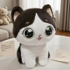 Kawaii Siyah Kedi Peluş Oyuncak 25 cm Doğum Günü Hediyelik Oyuncak
