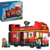 LEGO City Kırmızı İki Katlı Gezi Otobüsü 60407 – 7 Yaş ve Üzeri Kız ve Erkek Çocuklar için Yılbaşı Hediyesi Fikri, 4 Minifigür ve 1 Bebek Figürü İçeren Yaratıcı Oyuncak Yapım Seti (384 Parça)