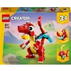 LEGO Creator Kırmızı Ejderha 31145-6 Yaş ve Üzeri Çocuklar için Balık ve Zümrüdüanka Model Seçenekleri İçeren 3’ü 1 Arada Yaratıcı Oyuncak Yapım Seti (149 Parça)